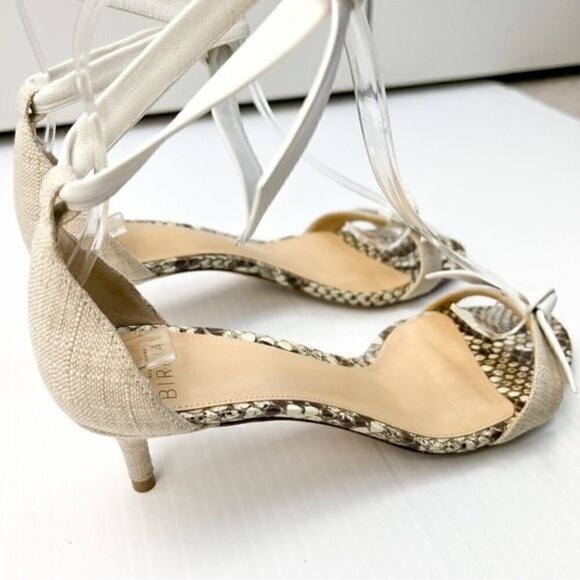 ALEXANDRE BIRMAN Sandals womens 6.5 Animal Print Leather Trim Embellishment - Picture 8 of 15